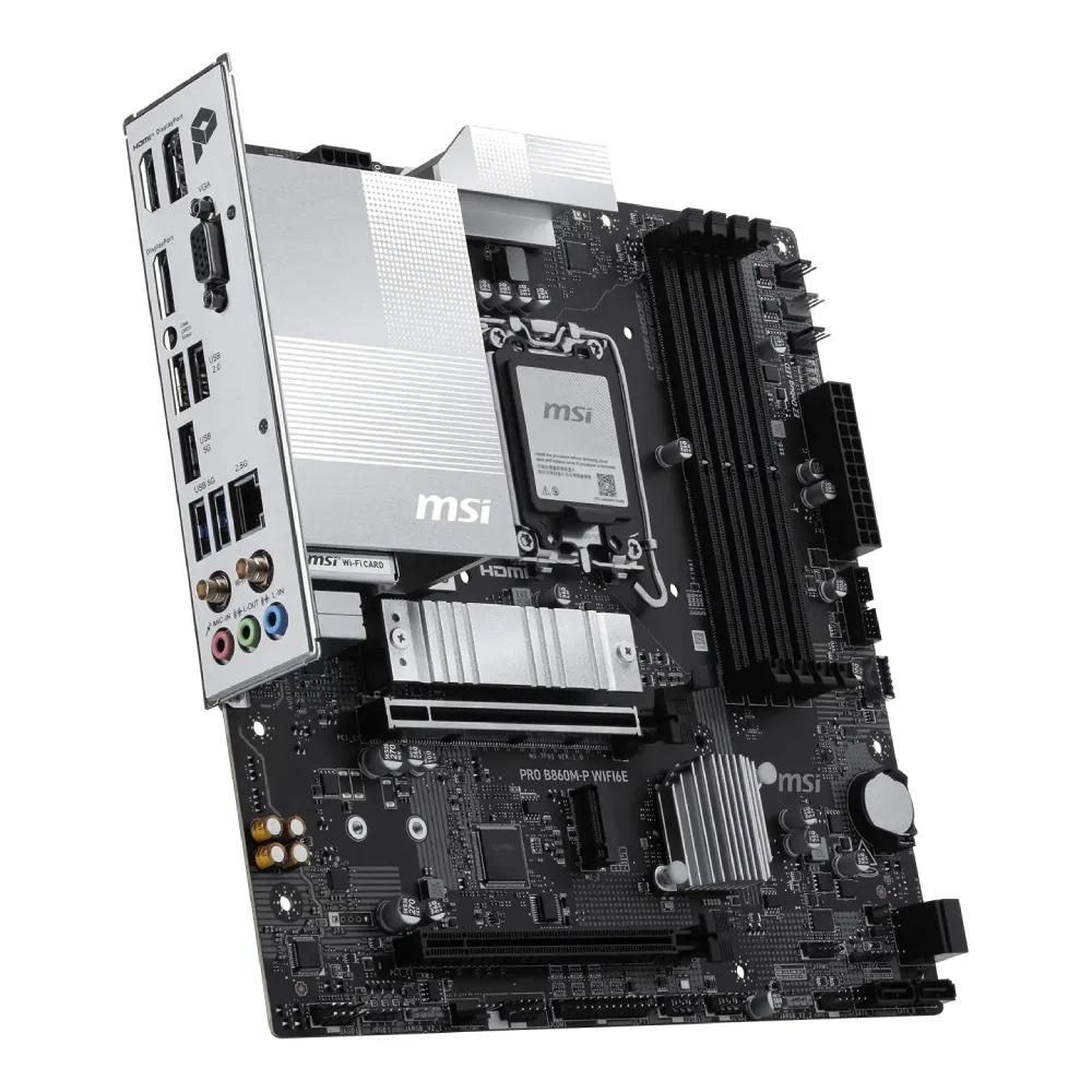 MSI Motherboard PRO B860M-P WIFI6E DDR5 For Ultra Processors view 3